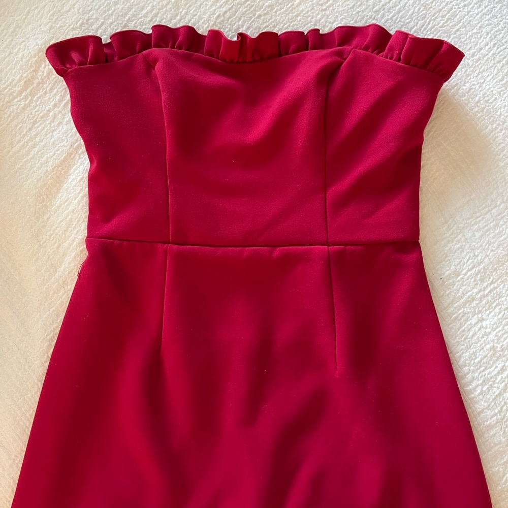Strapless Red Dress